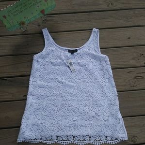 Lace front shirt NWT